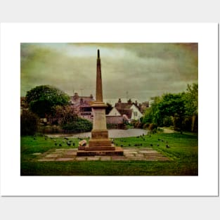 The War Memorial and Village Pond at Rottingdean Posters and Art